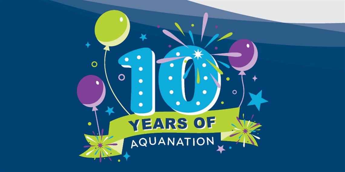 10 years of Aquanation banner